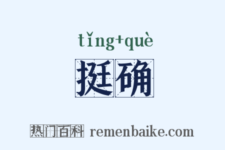 挺确是什么意思的图片